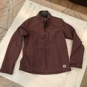 Carhartt Burgundy Soft Shell Jacket